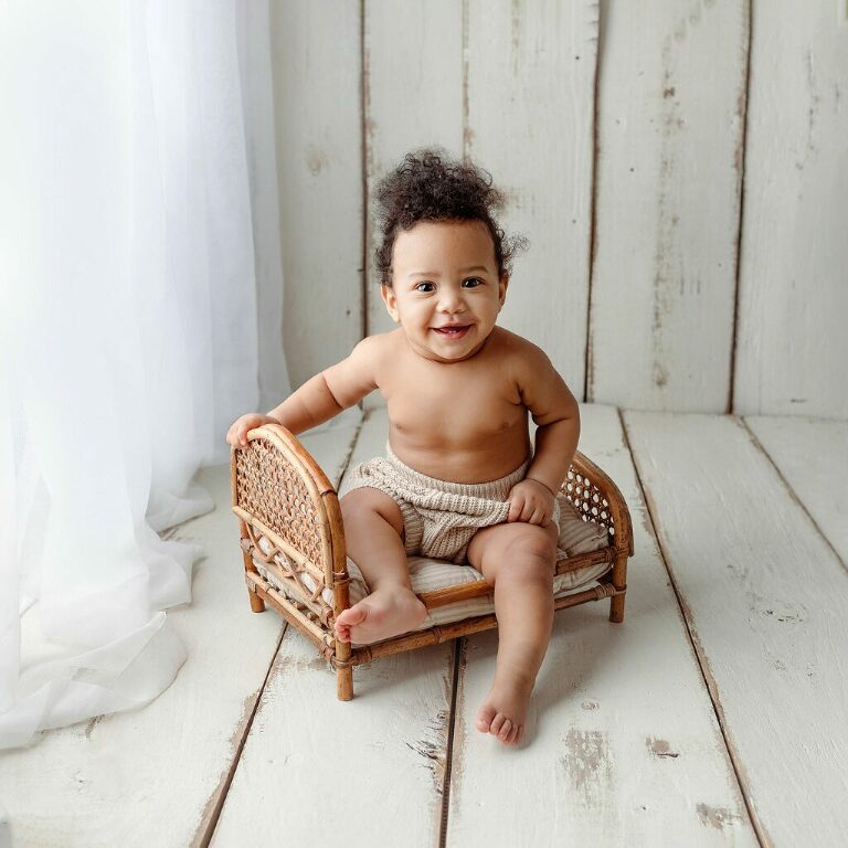 Baby boy sitter bear outfit photo shoot in studio Hereford, Herefordshire, Cheltenham, Gloucester