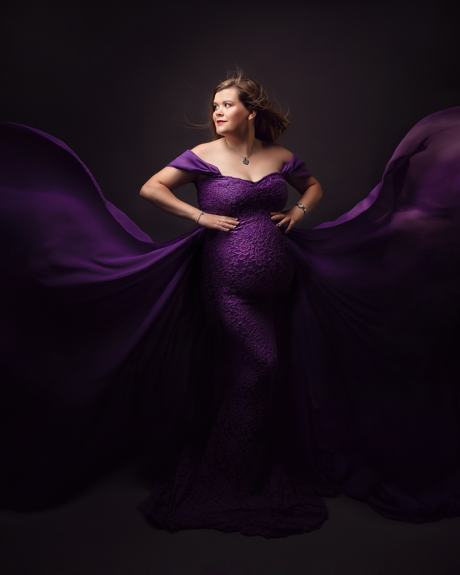 Maternity studio photoshoot Hereford, Herefordshire, Jemma Slater Photography