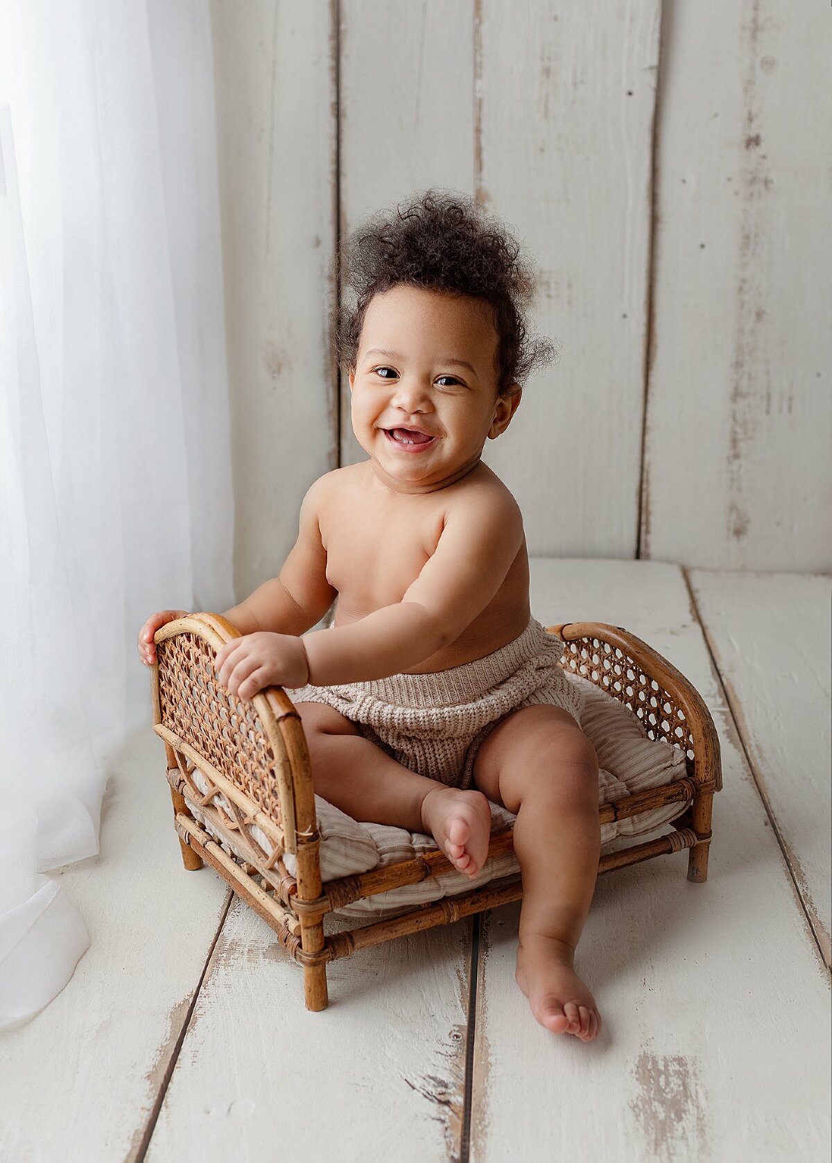 Baby boy sitter bear outfit photo shoot in studio Hereford, Herefordshire, Cheltenham, Gloucester